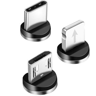 1/5/10 Pz Spina magnetica rotonda per cavo Tipo C Micro USB C 8 Pin Spina Adattatore di ricarica rapida Spina magnetica per caricabatterie
