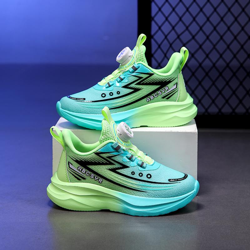 Kid Sneakers Boys Girls Soft Soled Non Slip Stay Warm Casual Shoes Student Runn Shoes Children School Knob Buckle Training Shoes