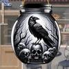 Mason Jar Hangings Decor, Dark Crow Reaper Style, Skull, with Personalized Text - Halloween Decor,  Nurseries, Vintage Home Decor Wall for Bar Kitchen