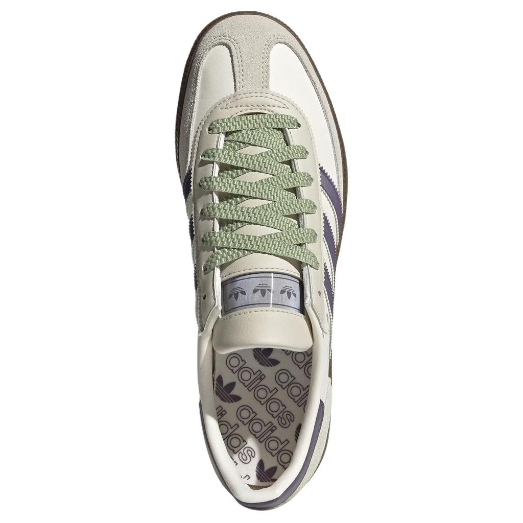 Adidas Originals Handball Spezial Leather Versatile Comfortable Durable Low-Top Sneakers Unisex Sneakers White JR4499