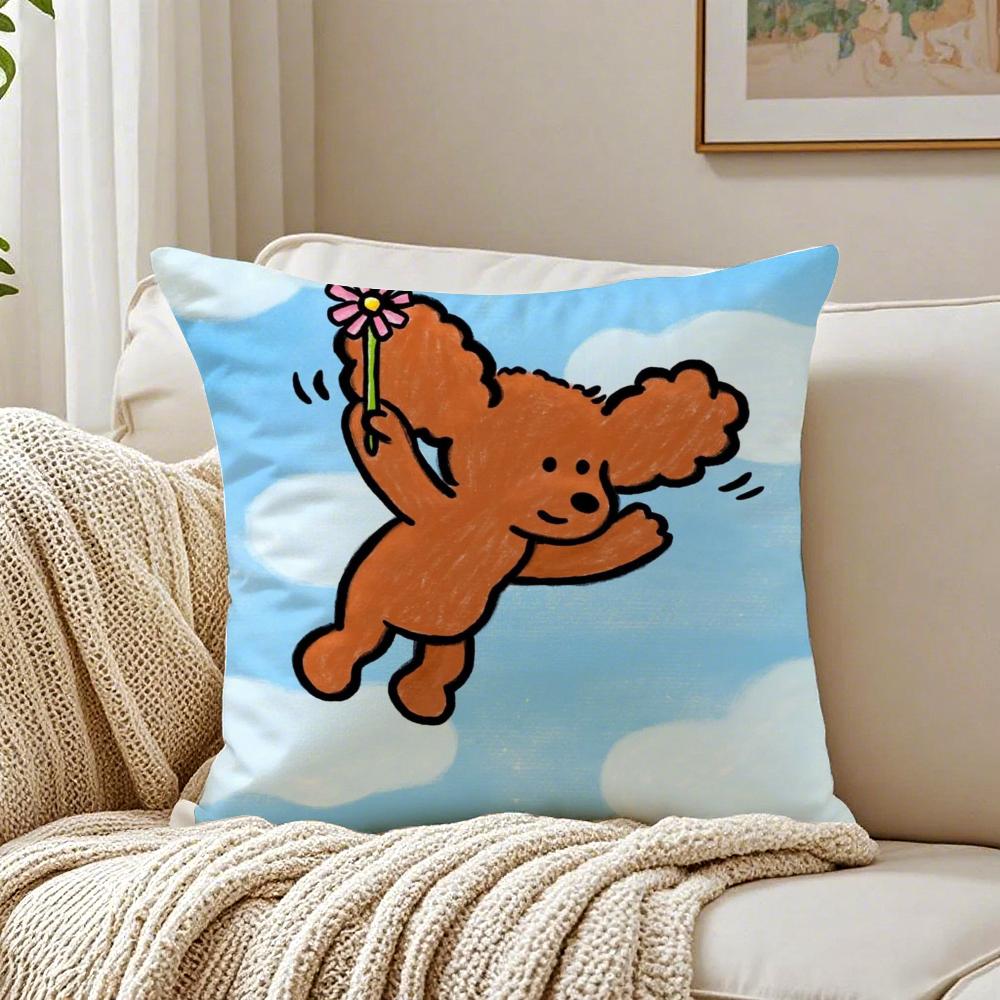 EEteecyS Print Cushion Cover Pillowcase Antidustmite living Room Sofa Decor Cushion Room