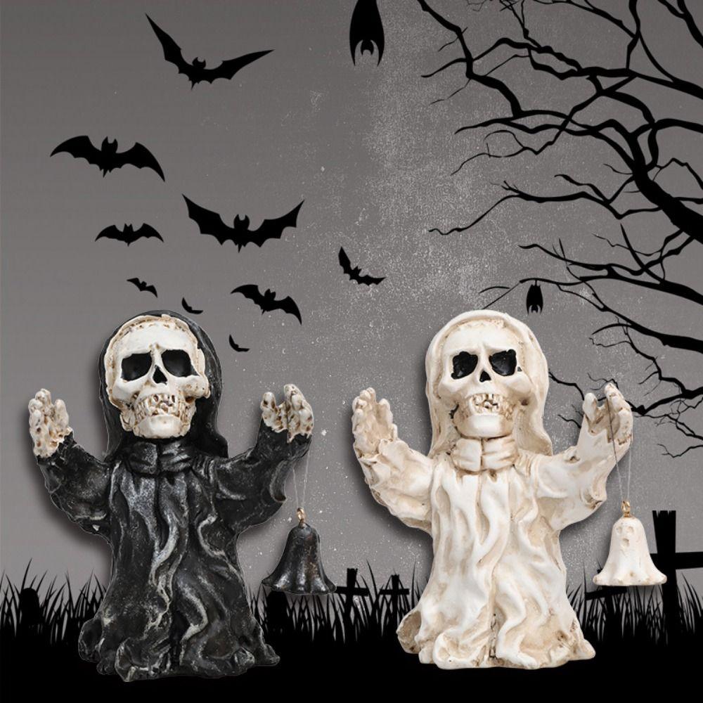 Spooky Halloween Small Ornaments Skeleton Resin Festival Ornaments  Desktop