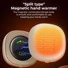2-in-1 Electric Hand Warmer USB Rechargeable 4000mAh Power Bank Mini Handwarmer Double Side Heating for Home Office Use