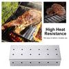 Washable And Foldable Stainless Steel Smoke Box BBQ Smoke Box Wood Chip Smoker For Meat Smoky Flavor Box Barbecue Tool