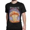 2025 Summer Metal Rock band 100% pure cotton T-shirt Men's round-neck megdeths Harajuku short-sleeved top