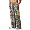 Men's Casual Printed Wide Leg Hunting Jogger Pants with Pockets Relaxed Fit