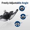 Adjustable 6-Leaf Folding LED Ceiling Light Bulb,E26/E27 Base,360° Wide Angle,Bright Garage Light,Warehouse,Basement,Workshop