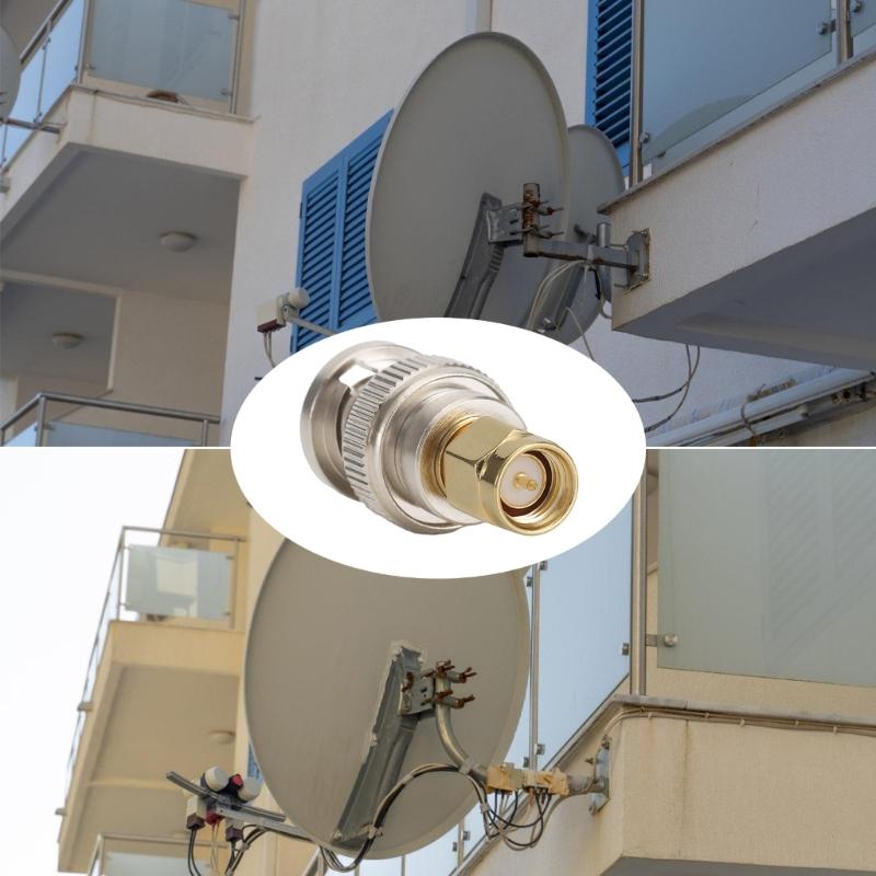 Kupfer BNC auf SMAJJ Adapter Universell BNC SMAJJ Signalsteckverbinder Stecker und Buchse für Computersysteme Geräte