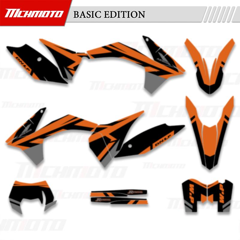 MCHMFG For KTM SX SXF 2011 2012 EXC EXC-F 2012 2013 Full Graphics Decals Stickers Kits Number Name Backgrounds