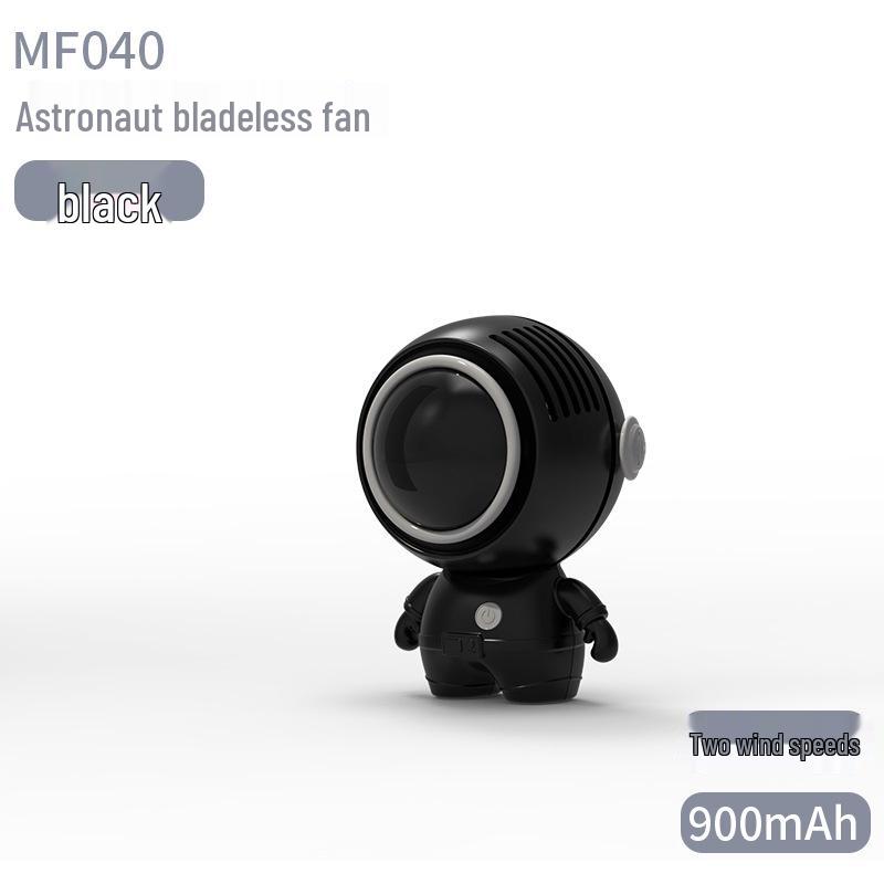 Astronaut USB Mini Bladeless Neck Fan - Portable Handheld Spaceman Cooler 66x68x96.5mm