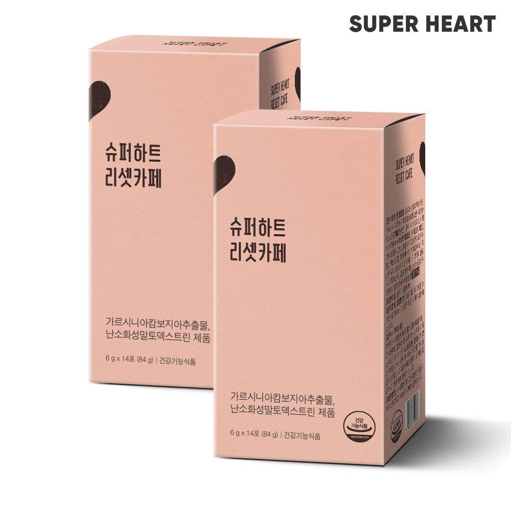 

SUPER HEART Reset Cafe Diet Coffee Garcinia 2 Boxes (6g x 28 Sticks)