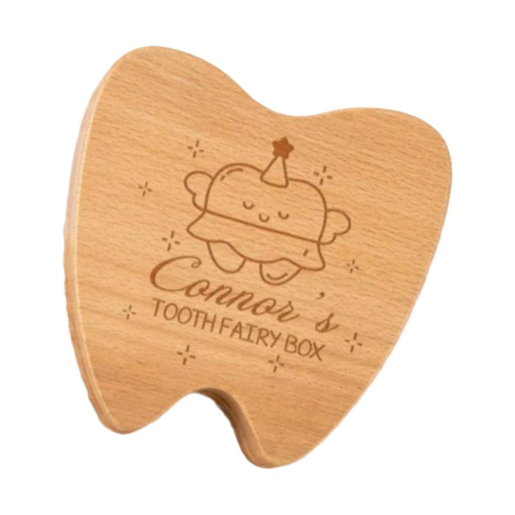 Children Tooth Box For Lost Baby Teeth Wooden Teeth Storage Case Decorative Nursery Baby Teeth Collection