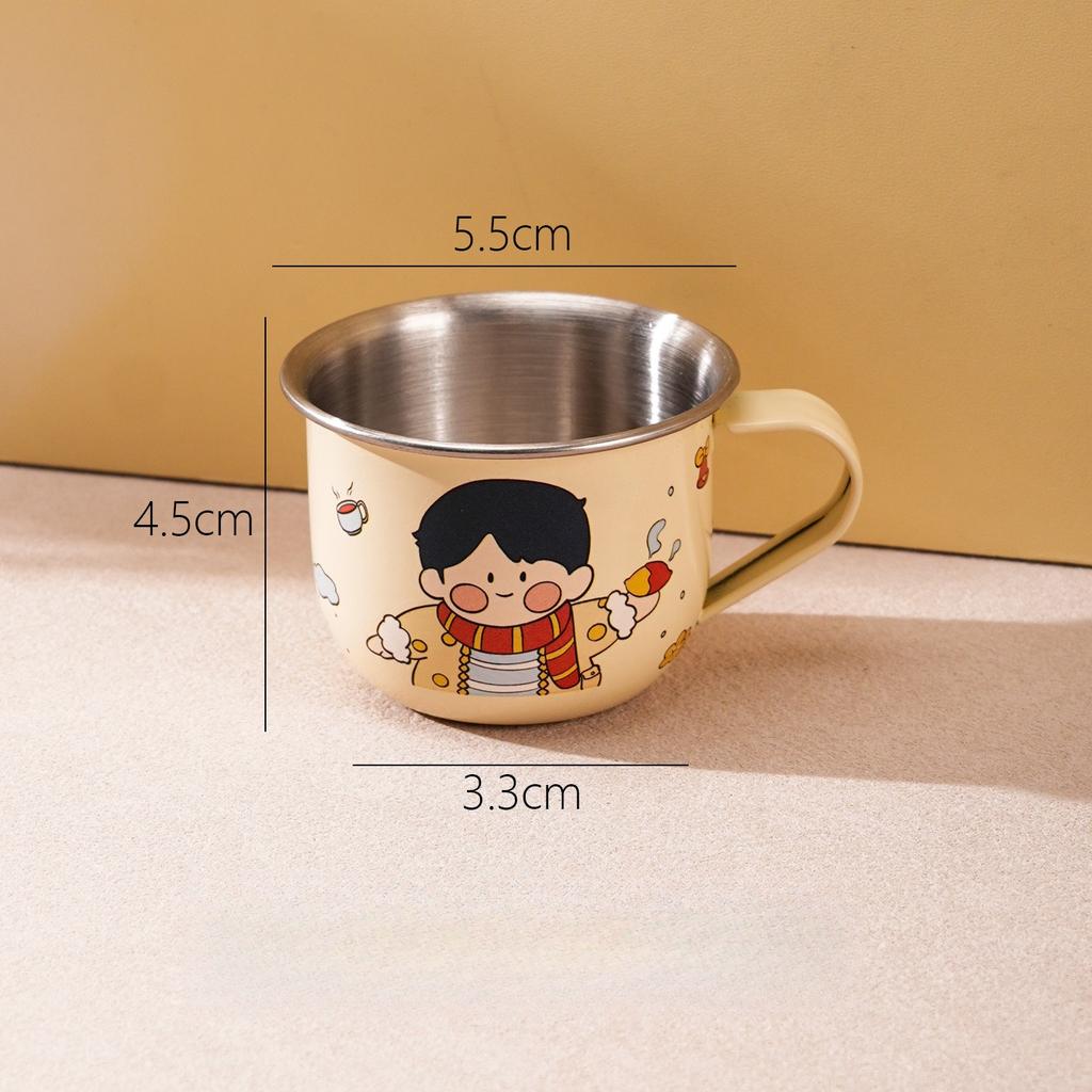 Food Grade 316L Stainless Steel Kids Cup Open Top Drinking Mug for Baby Toddler Training Cup BPA Free Durable Lightweight
