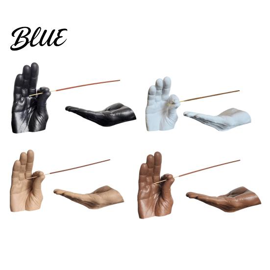 Decorative Home Accessories Creative Hand Shape Incense Burner Resin Ornament Burner & Ash Collector Unique Office Desk Decorations Set for
