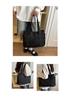 Women's Pink Canvas Tote Bag - Large Capacity, Versatile Shoulder Handbag for Commuting (2026 New Style)