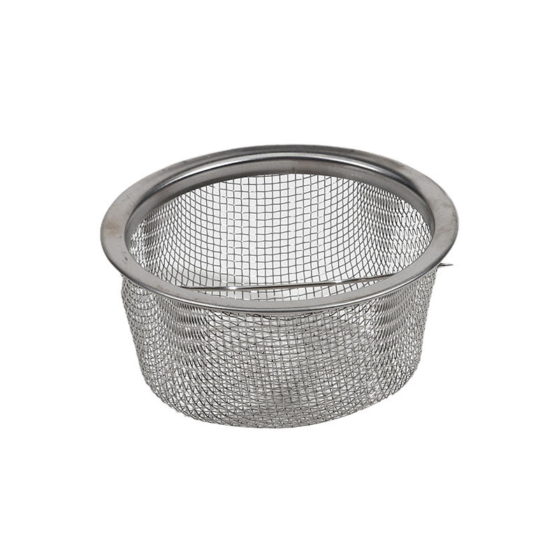 Thickened Kitchen Sink Strainer Basket with Handle Practical Pool Base Universal Vegetable Residue Filter Drainer