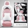 Universal Cartoon Car Seat Cushion - Four Seasons, Wear-Resistant, Dirt-Resistant, Full Surround, Leather Cover for Five-Seaters