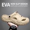 EVA Sandals for Men In Summer, Thick Soft Soled for Outdoor Wear, Beach Shoes for Casual Sports, and Perforated Shoes