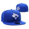 Toronto Blue Jays Closed-top Sun Protection Hat, Couple's Sun Hat, Embroidered Cap, Full-cover Baseball Cap