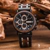 BOBO BIRD Now Wooden Watch Quartz Chronograph Luminous Wooden Watch Men Quartz Watch S18-1