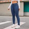 Women Skinny Jeans High Waist Stretch Denim Pencil Pants Hip Lifting Slim Fit Solid Color Trousers Full Length Ladies