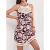 Falda de playa sexy plisada para mujer de verano, vestido casual de longitud media estampado
