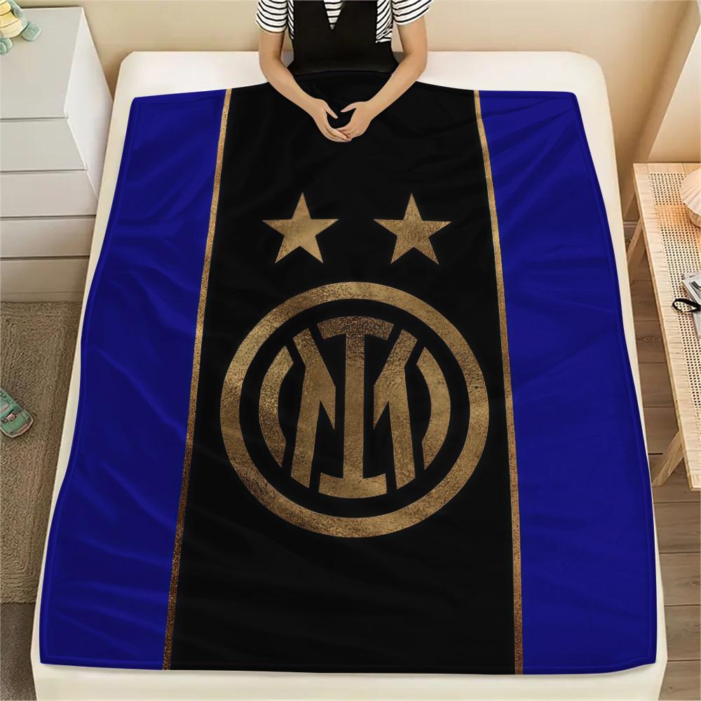 Football Club Internazionale Milano Flannel Blanket, High quality Comfortable for All Seasons, Home Decor, Warmth and Comfort