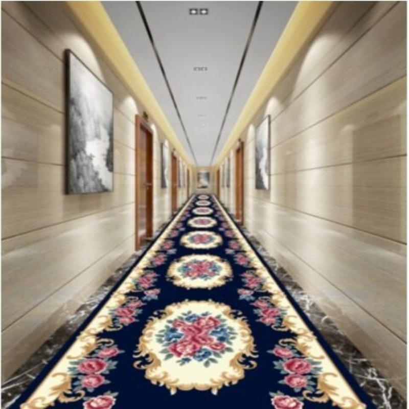 European Long Corridor Carpets for Hallway Living Room Decoration Home Anti-skid Entry Floor Mats Hotel Lobby Stairway Area Rugs