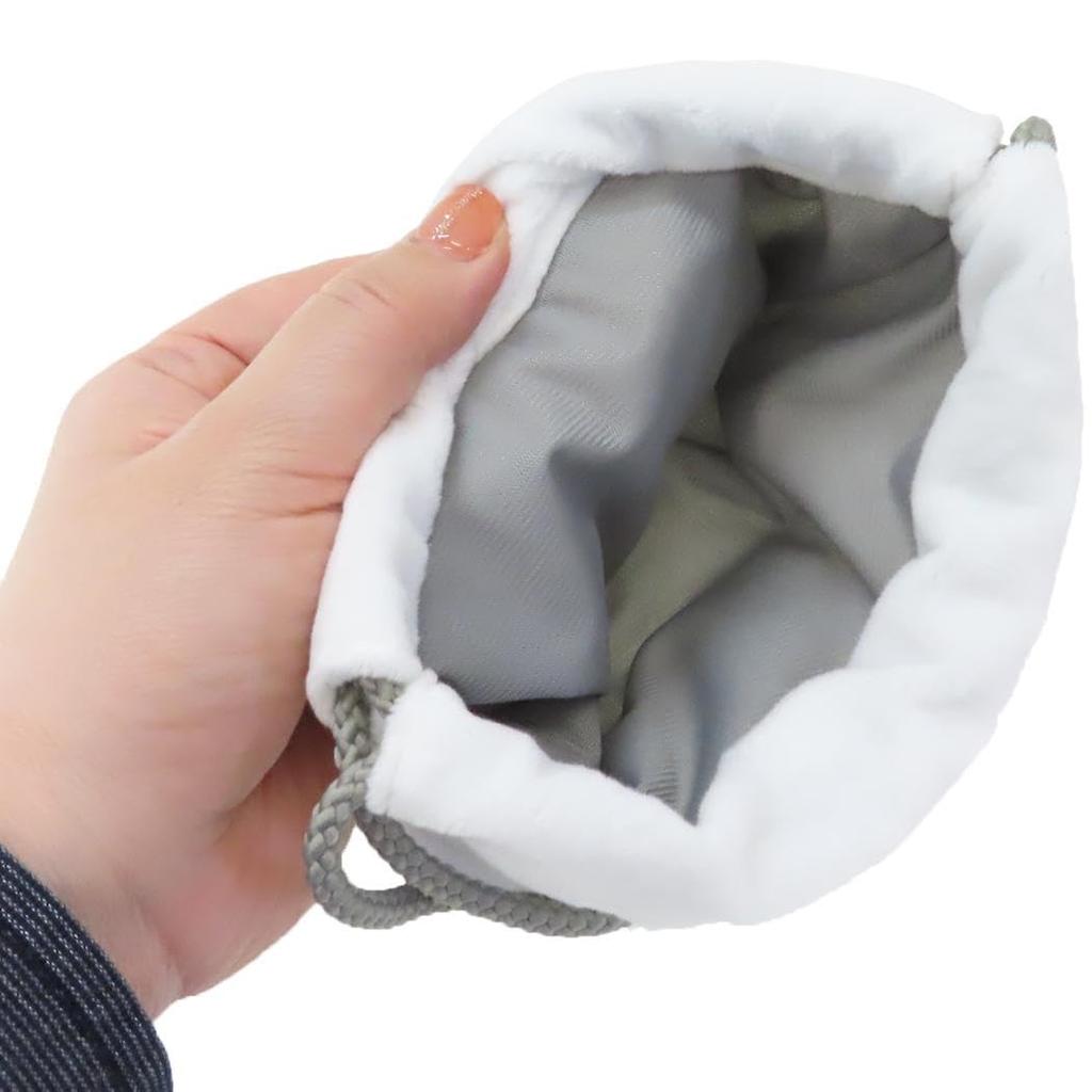 Shaun the Sheep Face Mascot Drawstring Shaun [Drawstring Bag] Pouch/Cute