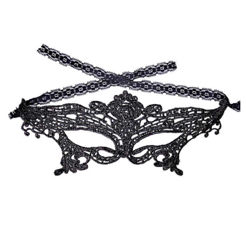 

1PC Luxury Sexy Lace Eyemask for Masquerade Party Costume Masquerade Mask for Women чёрный