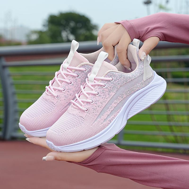 Damen-Schlupfschuhe, leichte, lässige Lauf-Sneaker, atmungsaktive Wander-Tennisschuhe für Damen, Laufschuhe, bequeme Mesh-Sneaker