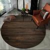 Latest 3D Color Wood Grain Lines Round Area Rug Carpet Rug for Living Room Bedroom Sofa Child Playroom Decor Pet Non-slip Gift