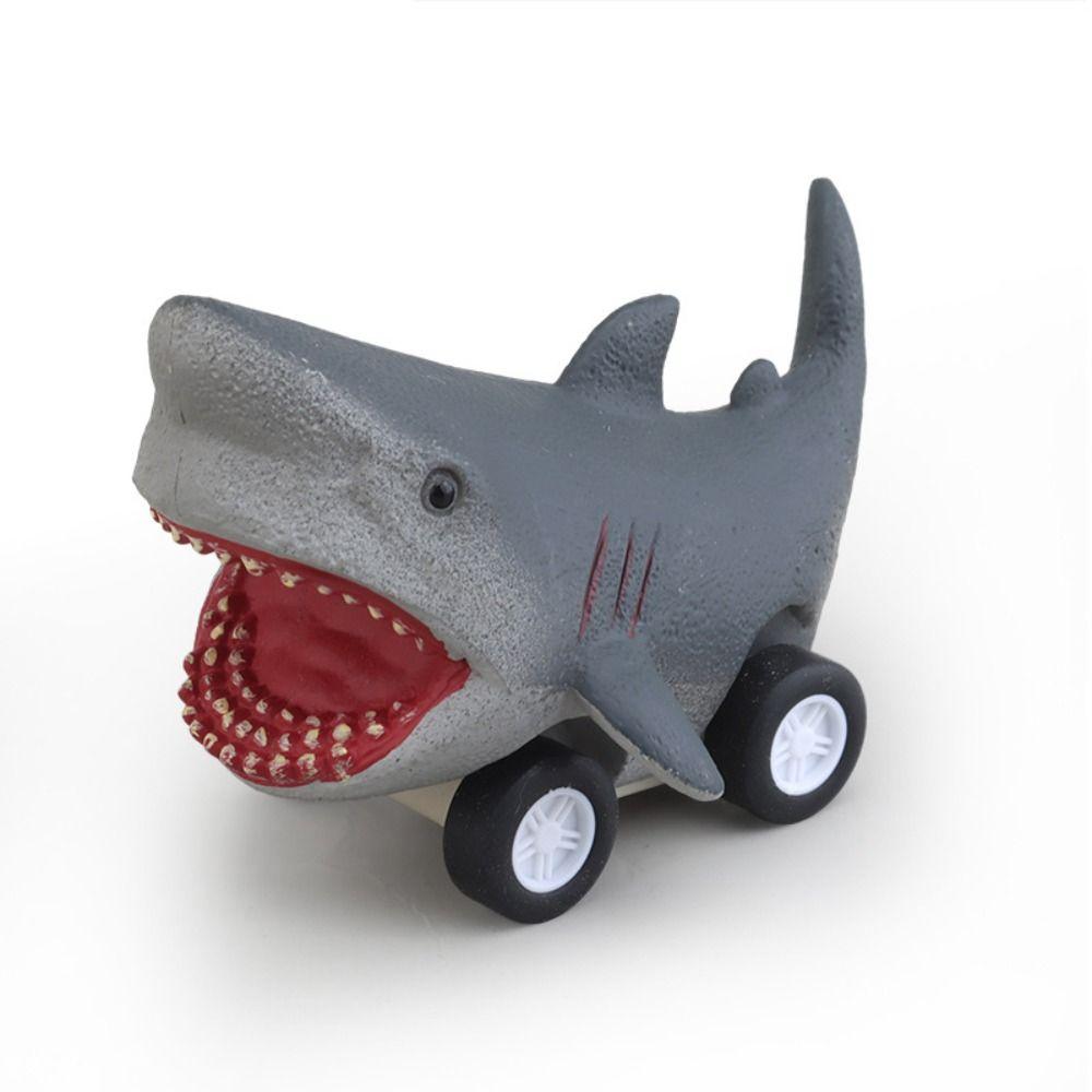 Cute Press and Go Car Toy Great White Shark Killer Whale Pull Back Toy Car  Birthday Gift
