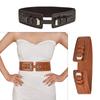 Sexy Women Top Cinch Belt with Alloy Double Buckle Woman Lift Up Masquerade Party Waist Seal Top Slimming Wrap Top