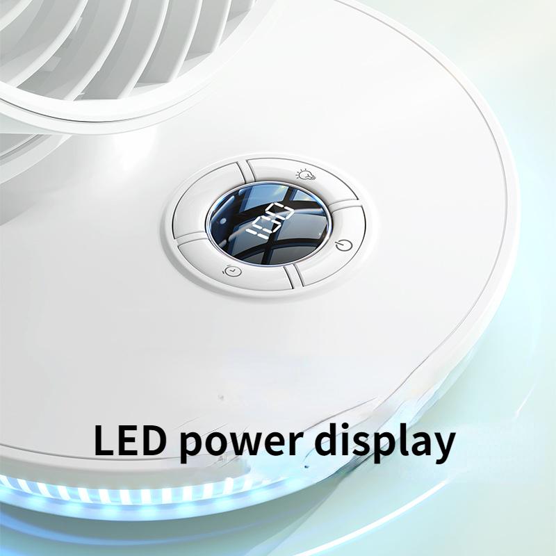 

USB desktop fan, portable aromatherapy night light, small fan, 2000mAh summer outdoor camping fan