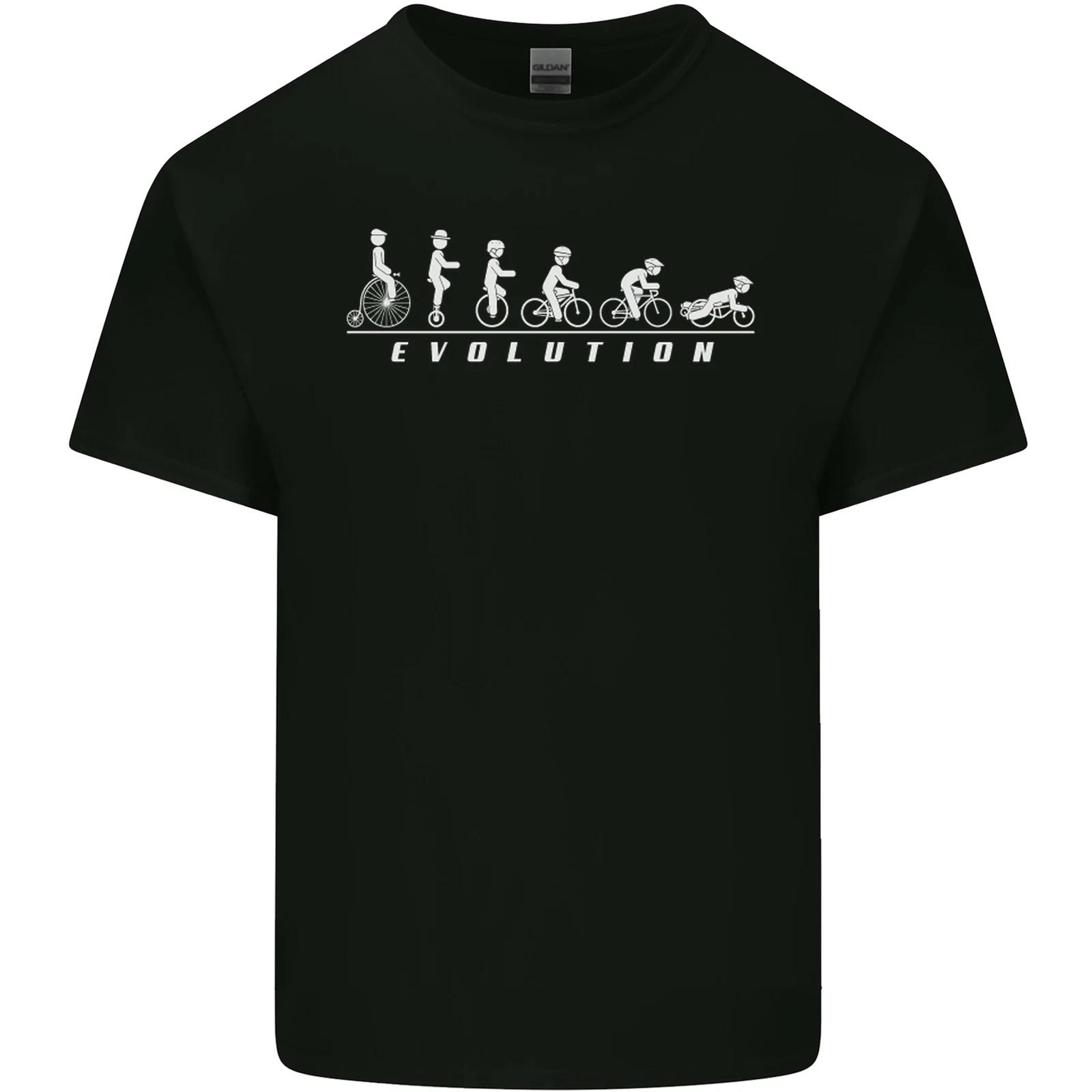 Cycling Evolution Cyclist Bicycle Kids T-Shirt Childrens L