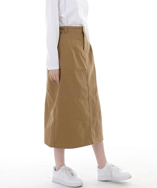 Seinteukeulu Wide Dome Half Band Long Skirt Wdh-1303 Camel