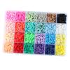 Vibrant 4800Pcs 24 Colors Clay Beads Loose Spacer Disc Beads for DIY Jewelry Finding