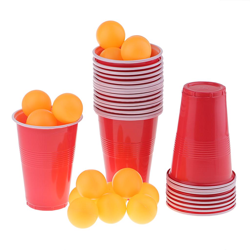1 Set Entertainment Fun Party Drinking Game Toy Beer Pong Kit 24 Ball Cup  günstig kaufen — Preis, kostenloser Versand, echte Bewertungen mit Fotos —  Joom