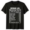 Birthday Girl Nutrition Facts Special Day TShirt