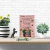 Retro Metal Wall Sign Life Is Like a Book  Featuring Colorful Stacked Books and Butterfly Design with Inspirational Quotes