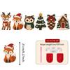 Felt Christmas Banner Decorations Party Flags  Reindeer Foxes Owls Christmas Trees Pinecones Snowhouse Patterns Holiday Decora