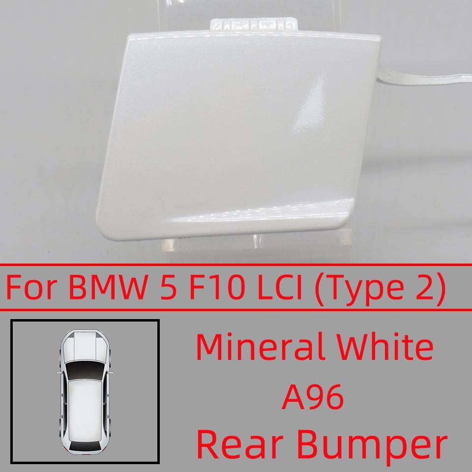 Auto Rear Bumper Tow Hook Eye Cover Lid For BMW 5 F10 Basic Line Modern / Luxury Line 525 528 530 535 LCI 2013-2017 Hauling Cap
