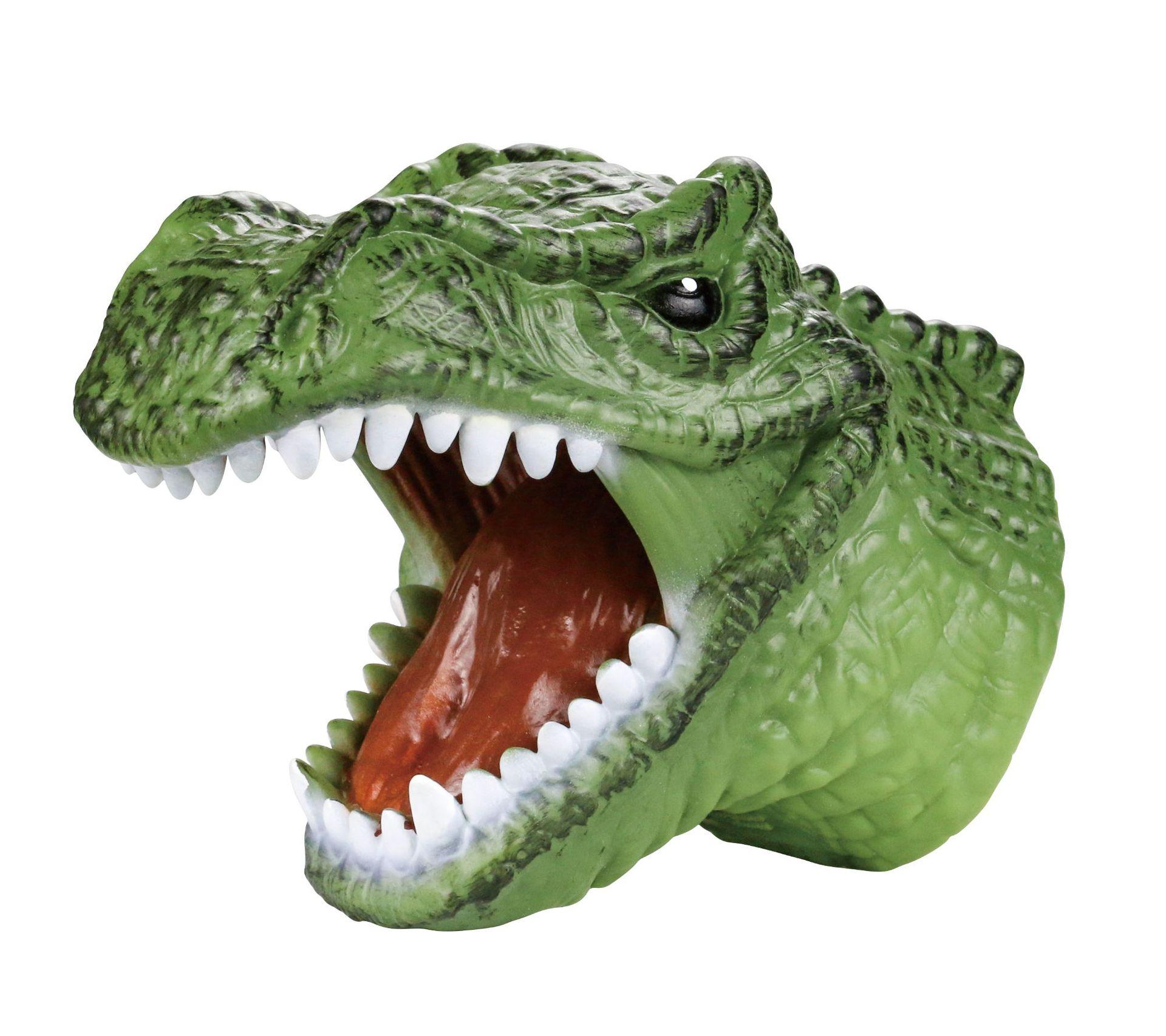 Zacht Vinyl Rubber Dier Hoofd Handpop Figuur Speelgoed Handschoen Model Cadeau Dinosaurus Handpop Speelgoed Voor Halloween Speelgoed