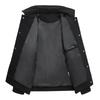 2025 Winter Men's Corduroy Patchwork Lapel Down Jacket - Thick Casual Baseball Style Outerwear