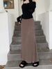 Lazy-Style High-Waisted Pleated Mermaid Skirt - Women's Casual Spring/Summer 2025 Slimming Melade Long Skirt