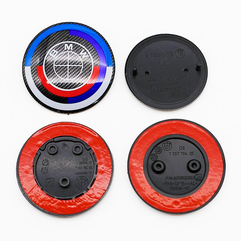 Car Front Grille Logo Hood Logo Badge Sticker Trunk Accessories For BMW E90 E46 F10 F30 E87 F20 G20 E60 E39 E92 F11 F31 E61 F25