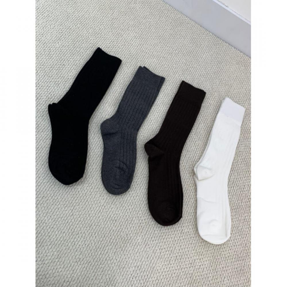 C S In The Room Peff baSiC Ribbed Midi SoCkS 4 ColorS 4 pairS