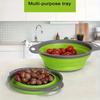 1pcs Silicone Vegetable and Fruit Cleaning and Drainage Basket Cleaning Basket Folding Water Filter Net Kitchen Gadgets