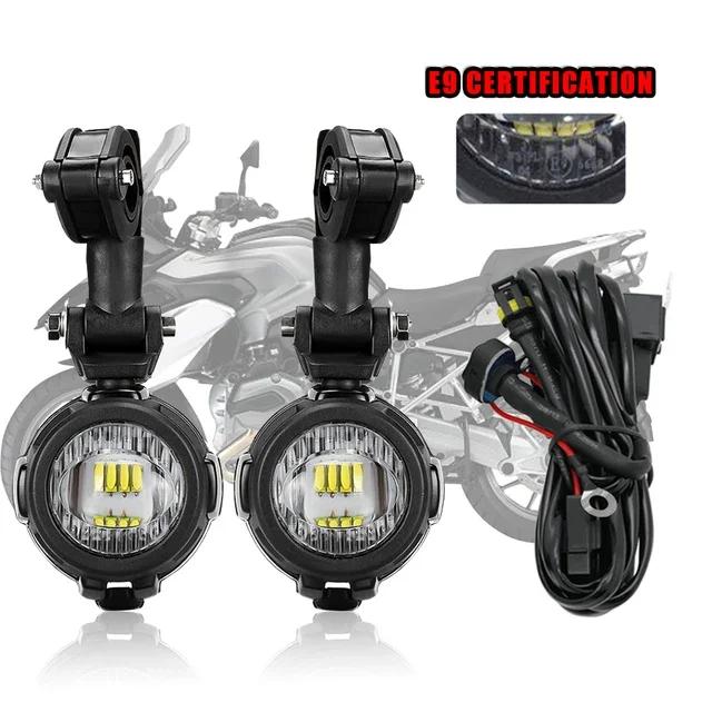 Motorcycle Driving Lights LED Auxiliary Lights BMW R1200GS F800GS ADV Yamaha MT07 MT09 CRF1000L Africa Twin Kawasaki Fog Lights